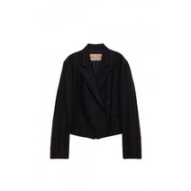 MATIN KIM DRESS UP CROP JACKET IN BLACK