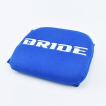 허리 쿠션 자동차 스타일 Jdm RECARO 신부 머리 받침 튜닝 패드 자수 범용 쿠션 버킷 시트 레이싱, 05 head pad Blue-BRIDE