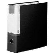 희망화일 3공 D링 합지 바인더 7cm, 흑색, 1개입