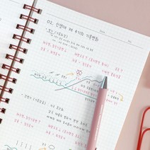 아이코닉 컴팩트 모눈노트 필기 인강 개념정리 수학 풀이 A5사이즈, 체리블라썸
