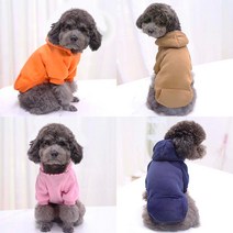 펫라이엇 1+1 강아지옷 고양이옷 가을 겨울 후드티 실내복 외출복 S-XL, 세트04_퍼플+네이비