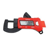 도막측정기 두께측정기 두께 게이지 0127mm 테스터 캘리퍼 미터 너비 측정 도구 디지털 디스플레이 보석 진주 직경, red