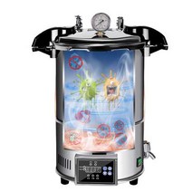 레토르트 멸균기 소독기 살균기 스테인레스 증기 열탕, (B모델) 용량 24L / 롤러 타입 온도제어