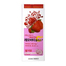경남제약 비타민C 레모비타플러스 120정(맛 선택), 딸기맛, 1박스