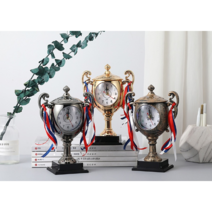 배터리포함 엔틱탁상시계 아날로그 귀여운 특이한 인테리어 까페소품, 랜덤배송