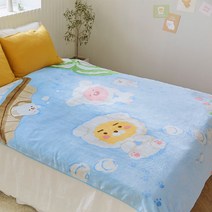 어피치 라이언 리틀 퍼피 클럽 싱글 이불 담요 차량용