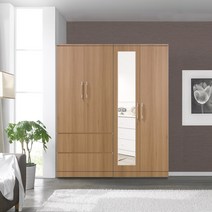 솜씨방가구 라온 1600 옷장세트, 오크