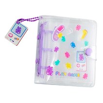 GHSHOP 트레이딩 카드 기차 티켓에 대한 펜 던 트 Photocard 홀더 책과 귀여운 미니 사진 앨범 사진 저장 가방, PP, 제비꽃