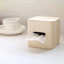 두루마리 휴지 케이스 티슈 롤휴지 커버, 베이지