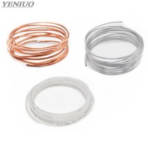 용접 용품 1미터 4/6/8mm 윤활유 파이프 구리 알루미늄 나일론 튜브 기계 오일 선반 배달, 02 Aluminum_03 OD Tube 8mm