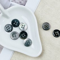 헤세드 NEW) 11.5mm 자개단추 쉘버튼 (8개), 그레이