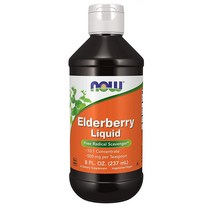 해외 NOW Supplements 액상 엘더베리 삼부커스 237ml