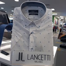 란체티 여름 카라버튼다운 전판패턴 남방으로 잘어울림!!LSM 2238WH