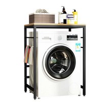 드럼세탁기선반 받침대 앵글 통돌이 랙 건조기 세탁기, 흰색 + 난간 없는 흰색