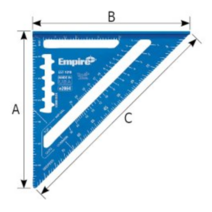 엠파이어 삼각각도자 e2994 7인치 삼각자 각도자 직각자 엠파이어직각자, e3992 12인치