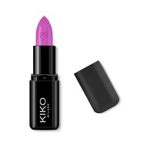 KIKO MILANO 스마트 퓨전 립스틱 414 풍부하고 영양이 풍부한 밝은 마감 4420273338, 1개, Peony Violet