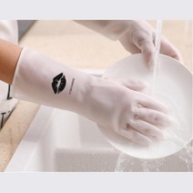 입주청소 청소업체 질긴재질 맨손같은 반투명 작업 고무장갑 주방용품