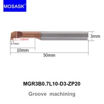 두께측정기 MOSASK 1PC MTR MGR lr 보링 프로파일 스레딩 그루브 CNC 솔리드 카바이드 내부 터닝 정밀 홀 가공 밀링 공구, 01 MGR3B0.7L10-D3-ZP20, 01 MGR3B0.7L10-D3-ZP20