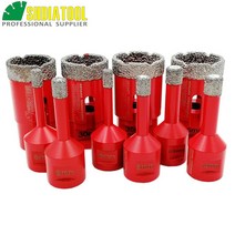SHDIATOOL 10 pcspk M14 진공 브레이징 다이아몬드 드릴 코어 비트 도자기 화강암 드릴링 타일