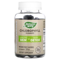 Natures Way (네이처스 웨이) Chlorophyll Gummies Orchard Fruit 50 mg 60 Gummies