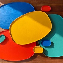 컬러 옻칠 자인트레이 대 4colors, 7.홍색(대)