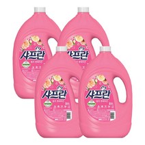 샤프란 핑크센세이션 섬유유연제 본품, 3.1L, 4개