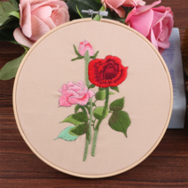 프랑스자수 DIY 패키지, 18 장미 20cm, 1개
