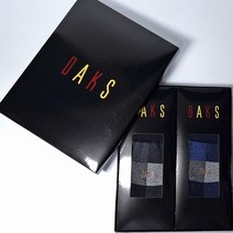 DAKS DAKS양말 남성 설 선물세트 명품양말 깔끔한 식탁보 무늬 애플아울렛 엘르양말 사상점 336 2족