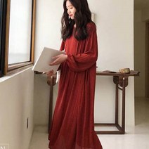 가바바 여성 롱원피스 편안한 보헤미안스타일 원피스 G41503