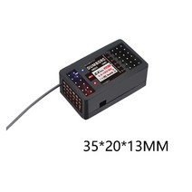 x6 x4 x6p 2.4g 6ch 송신기 wx6fg 자이로 x6f 수신기 led 조명 세트 110 18 크롤러 축 scx10 d90 rc 자동차 보트, 1pc x6dc