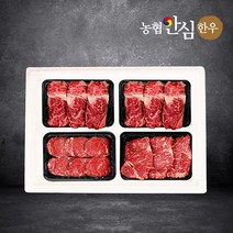 미미의 밥상 [냉장][농협안심한우] 한우 구이선물세트 40호 1.6kg(1등급/등심2팩+안심+채끝), 단품없음