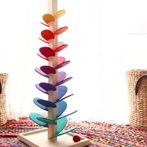 발도르프교구 무지개 몬데소리 원목 레인보우 감각발달성탄절장식 marbletree, (완제품72cm)볼10개(2cm)