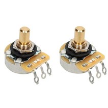 CTS 250K 쇼트 솔리드 샤프트 오디오 포텐셔미터 / 포트 - 450G 시리즈 - 페어 (2X) The Art Of Tone