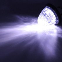 6x 방수 24V LED 사이드 마커 라이트 인디케이터 턴 시그널 클리어런스 리어 테일 주차 램프 트럭 트레일러, 한개옵션1, 01 6Pcs White