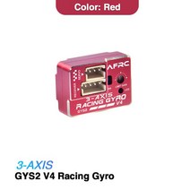 자동전압 조정기 전류 안정기 AFRC GYS-2 V4 3 축 자이로 드리프트 자동차 안정기 미니 Z D Q 1/28 용 고압, 02 Red