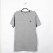 캉골 남성 반팔티 K918 힙합프린트로고 그레이믹스