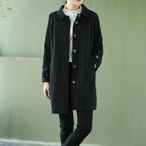 여성 트렌치코트 새로운 봄 가을 느슨한 싱글 브레스트 중반 롱 오버 윈드 브레이커