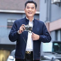 중년 남자 봄가을 긴팔 재킷 봄가을 얇은 중년 남자 재킷 50대 중장년 남성 캐주얼 상의