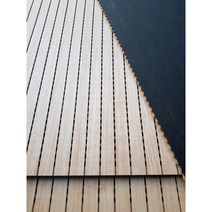 바나나목재 MDF 라인 타공보드(방염처리) 9Tx1184x2400mm 흡음 방음합판 목재, 메이플