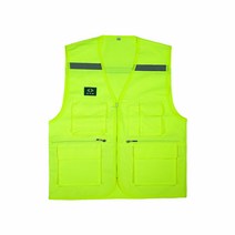 04vest 천(사계절) 안전조끼 형광연두, 1개