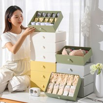 양말 속옷정리함 저공간 수납장 다용도 서랍정리 수납정리함 칸칸이 속옷양말 보관함, 1칸+10칸+15칸, 화이트, 1개