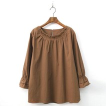 브이와이 여성 데일리 무지 가을 미니멈 블라우스