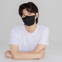 [50~100매]태화론 KF94 새부리형마스크 대형 화이트or블랙 유럽CE인증 국내생산 개별포장, KF94 블랙100매(CE)