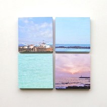메리필름 제주 감성 떡메모지 4종, 1.풍차해안