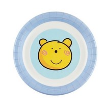 케이터링 1회용 파티 곰돌이 접시 18cm 6P 여친 생일 테이블보 감성인테리어 용품, 상세페이지참조