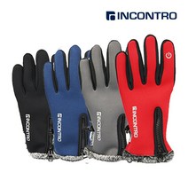 인콘트로 스마트 네오프랜 극세사 방한장갑 스키 등산 낚시, 그레이