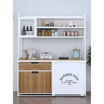 카페퇴식구 음료반납대 분리수거 업소 카페 쓰레기통, 골드 싱글 도어 150x40x90