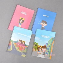 아트박스/위드미 샌드박스 도티&잠뜰 원링스프링노트 4p세트공책