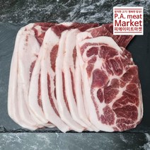 [대용량 왕목살(목전지) 2kg 슬라이스/통원육], 대용량 왕목살(목전지) 슬라이스(9mm) 2kg