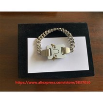 alyx river link 팔찌 남성 여성 1017 alyx 9sm lasered logo 팔찌 스테인레스 스틸 colorfast 금속 패션 팔찌